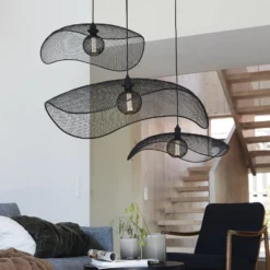 PR Home Hängeleuchte Vivi, Ø 79 cm, schwarz, Metall