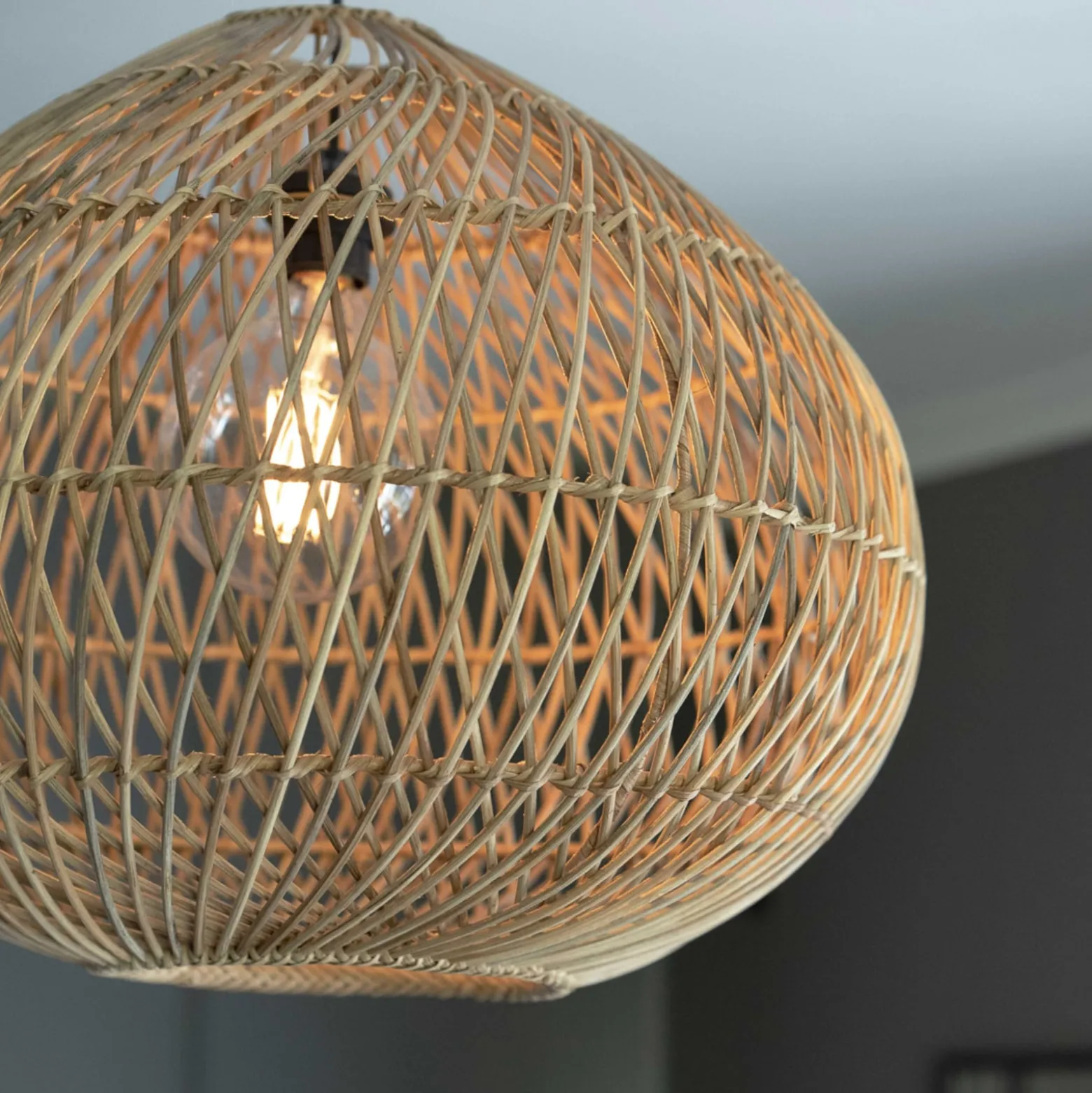 PR Home Karen Pendellampe Rattanschirm Ø 90 cm