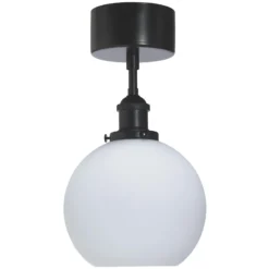 PR Home Omega Deckenleuchte, opal/schwarz