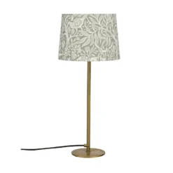 PR Home Tischlampe Base Sofia Holunder grau Ø 25cm Höhe 58cm