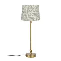 PR Home Tischlampe Liam Sofia Eldertree, grün/messing, 55 cm
