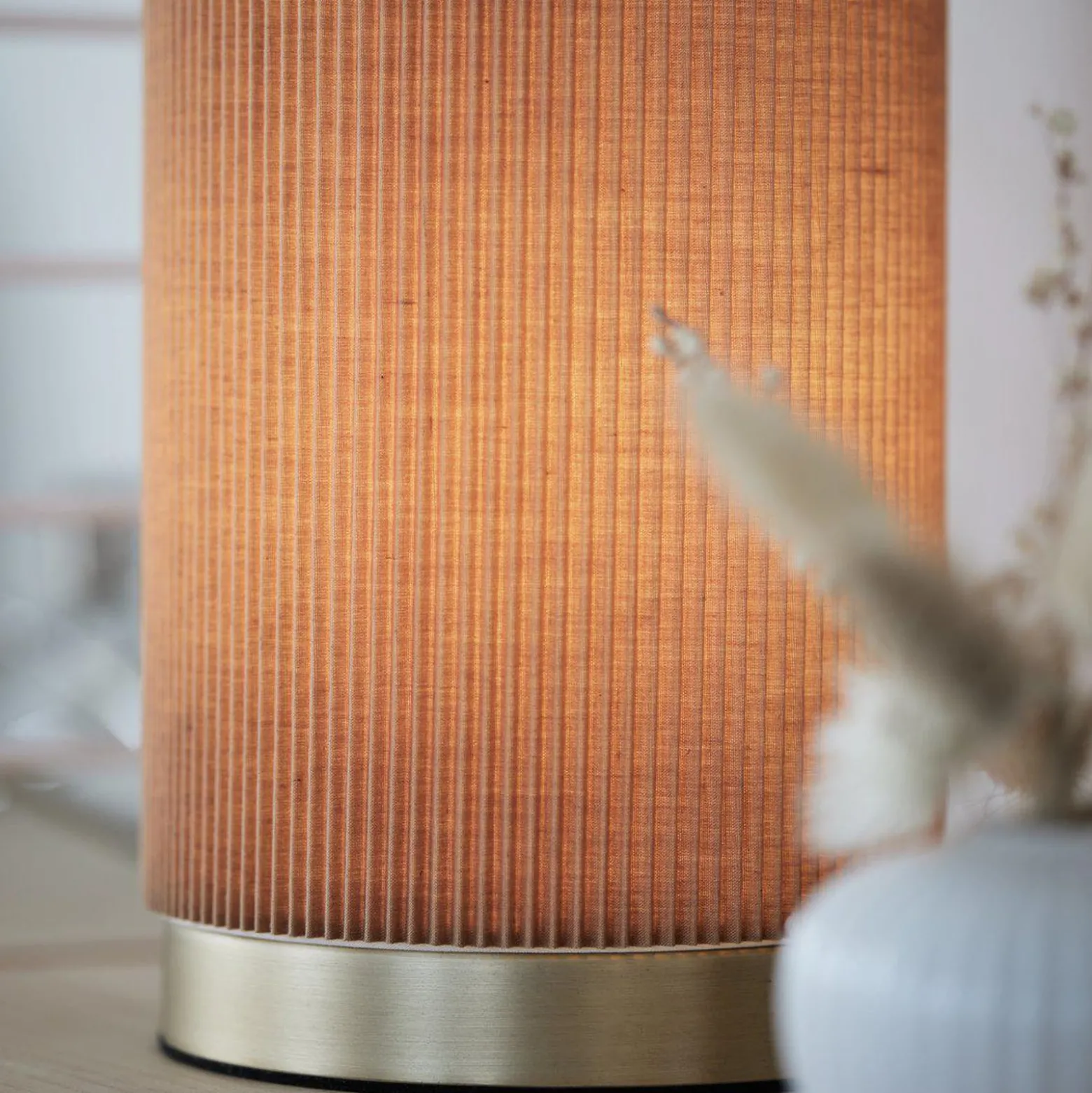 PR Home Tischleuchte Dora, braun, Höhe 25 cm