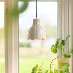 PR Home Tulippa Hängelampe Ø 17 cm, beige, Stecker