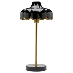 PR Home Wells Tischlampe schwarz/gold