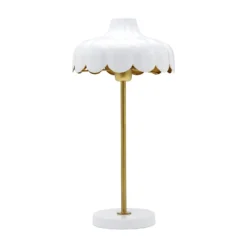 PR Home Wells Tischlampe weiß/gold