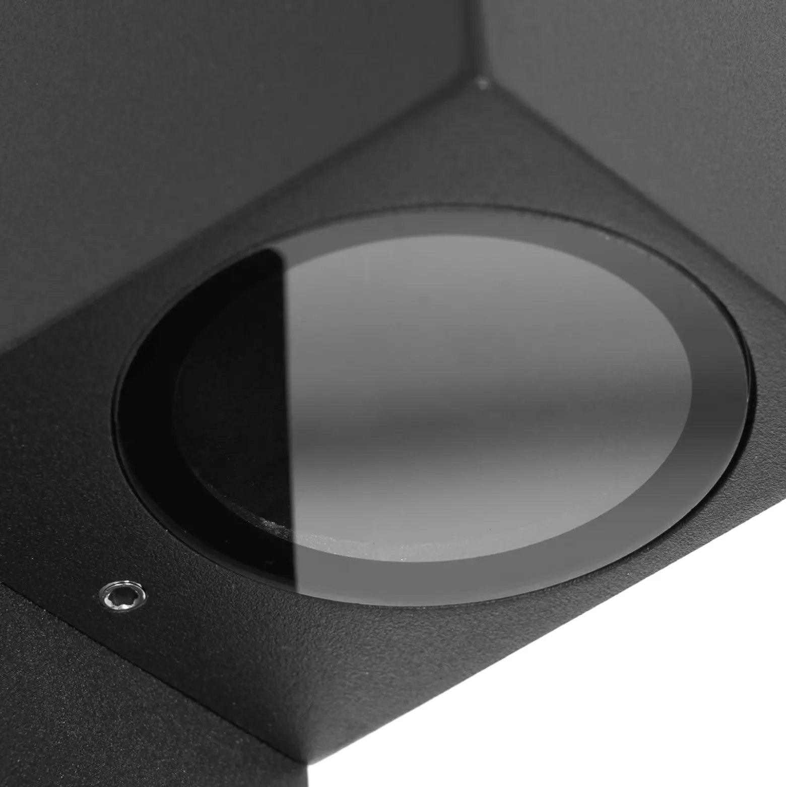 Prios Außenwandleuchte Tetje, schwarz, eckig, Sensor, 2er