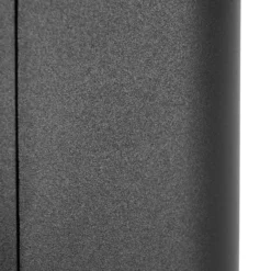 Prios Außenwandleuchte Tetje, schwarz, rund, Sensor