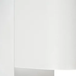 Prios Außenwandleuchte Tetje, weiß, rund, Sensor, 2er-Set