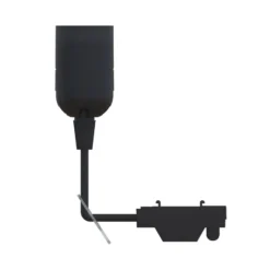 Prios Baufassung Orvoll, Ø 3,8 cm, E27-Fassung, schwarz