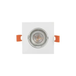 Prios Einbauleuchte Fibur, weiß, 9 cm, GU10, 10er