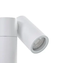 Prios Erdspießstrahler Tulimar, 2-flg., weiß, IP65