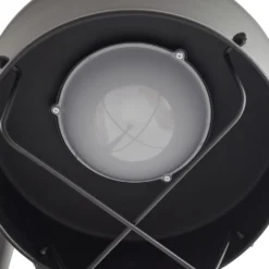 Prios LED-Außenleuchte Thorus, 204 cm, schwarz, 3-flg., IP44