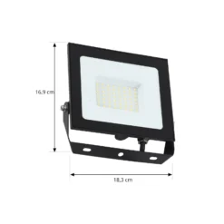 Prios LED-Außenstrahler Maikel, 50W, 4000lm, Metall