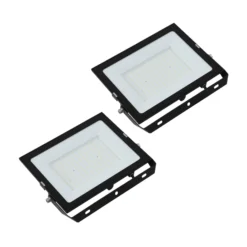 Prios LED-Außenstrahler Maikel, 150 W, Metall, 2er-Set