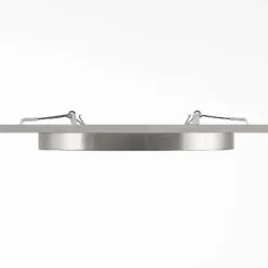 Prios LED-Deckenlampe Aureka, Ø 23 cm, silber, Metall