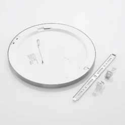 Prios LED-Deckenlampe Aureka, Ø 33 cm, silber, Metall