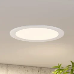 Prios LED-Einbaulampe Cadance, weiß, 24 cm, 3er-Set, CCT