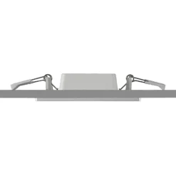 Prios LED-Einbaulampe Helina, silber, 11,5 cm, dimmbar