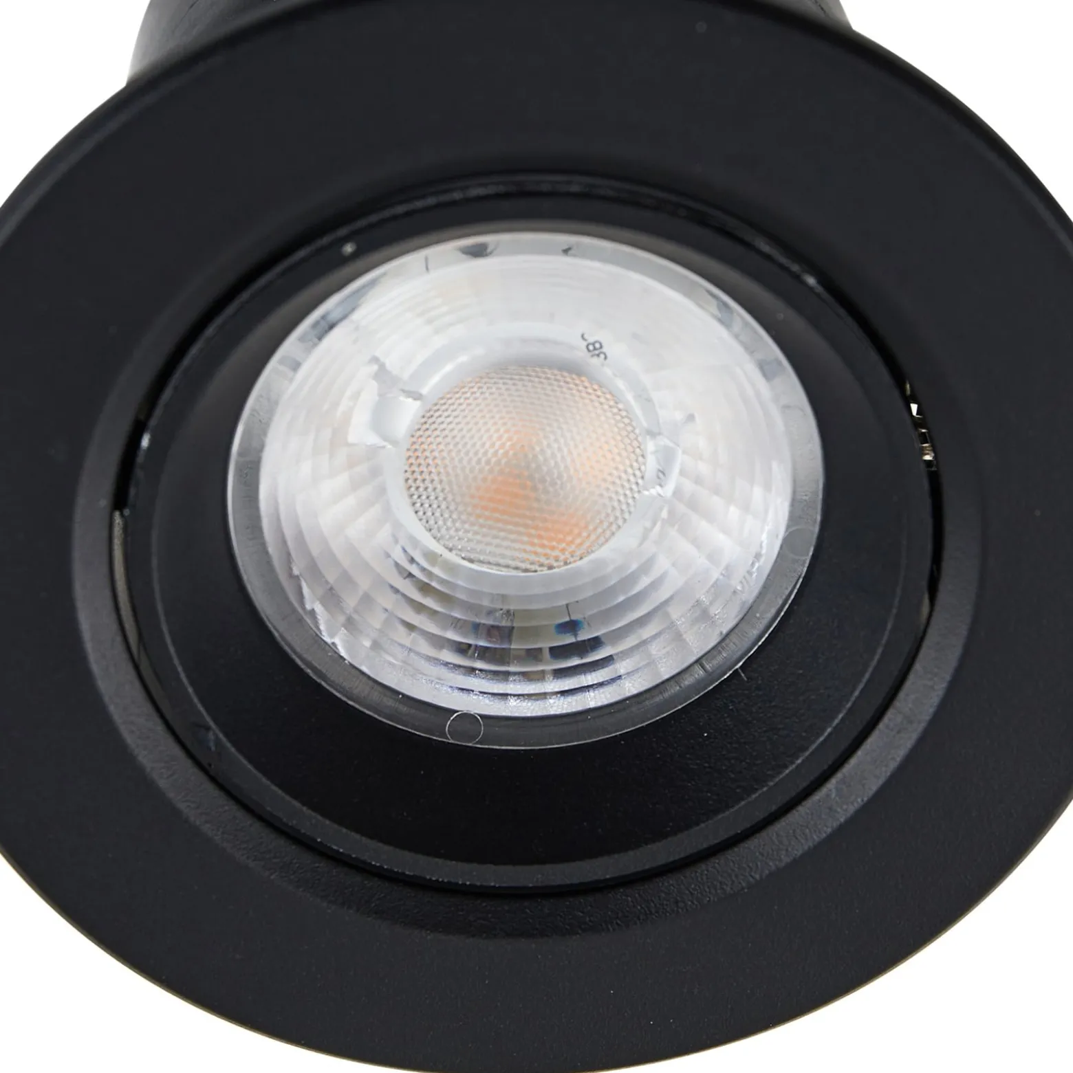 Prios LED-Einbauleuchte Shima, schwarz, 7 W, 3000K, dimmbar