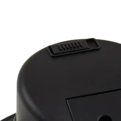 Prios LED-Einbaustrahler Rida, schwarz, Ø 12 cm, CCT, IP44