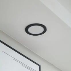 Prios LED-Einbaustrahler Rida, schwarz, 14,5 cm, 12 W, CCT
