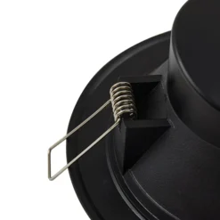 Prios LED-Einbaustrahler Rida, schwarz, 14,5 cm, 12 W, CCT