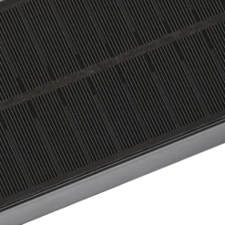 Prios LED-Solar-Wandleuchte Aurino, schwarz, Sensor, IP44