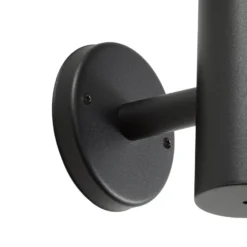 Prios LED-Solarwandleuchte Kalen, 17 cm, schwarz, Sensor