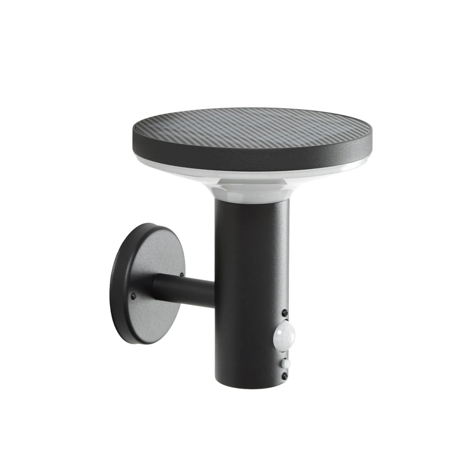 Prios LED-Solarwandleuchte Kalen, 17 cm, schwarz, Sensor