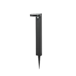 Prios LED-Solar-Wegeleuchte Tarlson, rund, anthrazit, Sensor