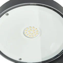 Prios LED-Solar-Wegeleuchte Tarlson, rund, anthrazit, Sensor