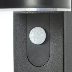 Prios LED-Solar-Wegeleuchte Tarlson, rund, anthrazit, Sensor