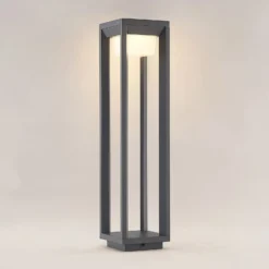 Prios LED-Wegeleuchte Gamion, 60 cm, anthrazit, Metall, IP54