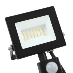 Prios Maikel LED-Außenstrahler, 20W, 1620lm, Metall, Sensor