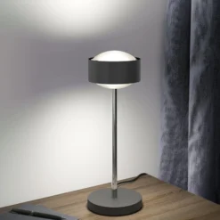 Puk! 120 Eye Table LED Linsen matt anthrazit/chrom