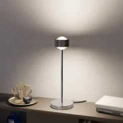 Puk! 80 Eye Table LED, Linsen matt, braun/chrom