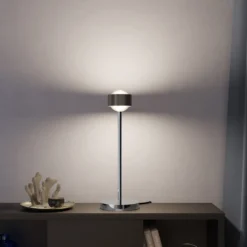 Puk! 80 Eye Table LED, Linsen matt, braun/chrom