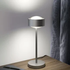 Puk! 120 Eye Table LED, Linsen matt, chrom matt