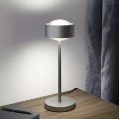 Puk! 120 Eye Table LED, Linsen matt, chrom matt