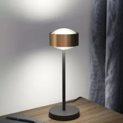 Puk! 120 Eye Table LED Linsen matt kupfer/schwarz