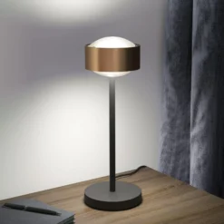 Puk! 120 Eye Table LED Linsen matt kupfer/schwarz