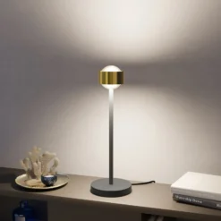 Puk! 80 Eye Table LED Linsen matt, messing/schwarz