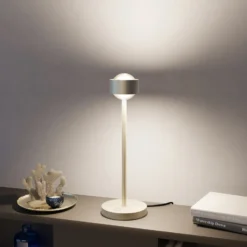 Puk! 80 Eye Table LED, Linsen matt, nickel matt