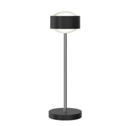 Puk! 120 Eye Table LED, Linsen matt, schwarz/chrom