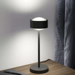 Puk! 120 Eye Table LED, Linsen matt, schwarz matt