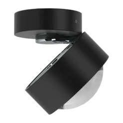 Puk Mini Move LED, Linse klar, schwarz matt/chrom