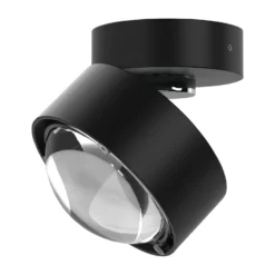 Puk Mini Move LED, Linse klar, schwarz matt/chrom