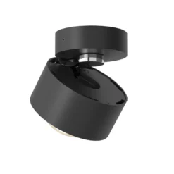 Puk! 80 Move LED-Spot Linse matt schwarz/chrom
