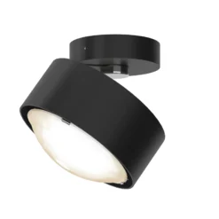 Puk! 120 Move LED-Spot Linse matt schwarz/chrom