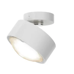 Puk! 120 Move LED-Spot Linse matt weiß matt/chrom